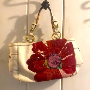 Poppy collection with raised leather flowers.